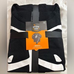 Hyde & Eek! Men's Black and White Skeleton 2 piece pants & shirt pajamas XL